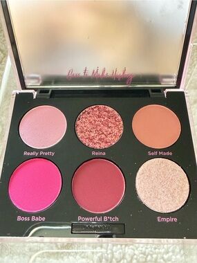 Dominique Eyeshadow Palette — Pink, Rose, Peach & Champagne Tones
